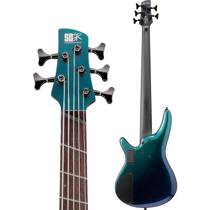 SRMS725 5-String Multi Scale Electric Bass Guitar, Right-Handed, Blue Chameleon