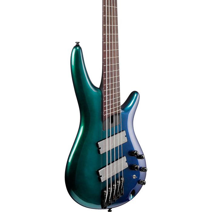 SRMS725 5-String Multi Scale Electric Bass Guitar, Right-Handed, Blue Chameleon