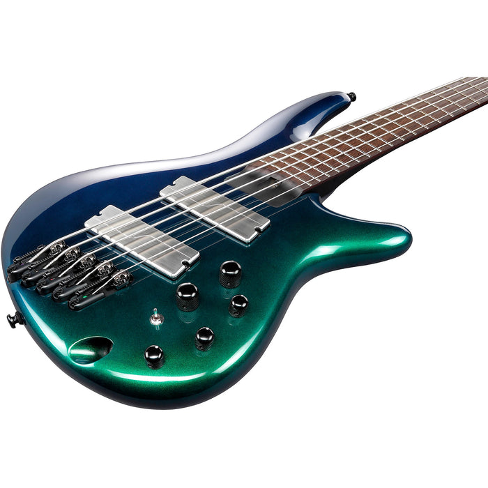 SRMS725 5-String Multi Scale Electric Bass Guitar, Right-Handed, Blue Chameleon