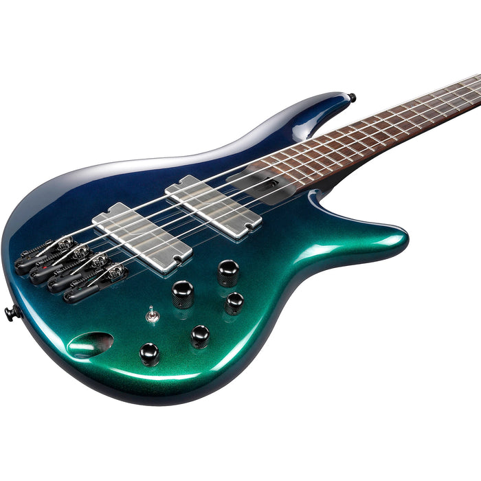 SRMS720 4-String Multiscale Solidbody Bass Guitar, Right-Handed, Blue Chameleon