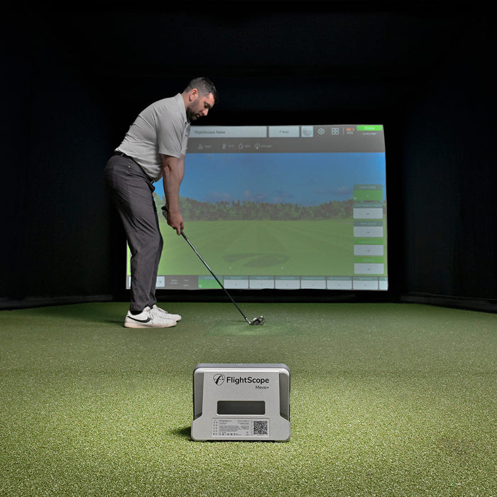 Mevo+ Golf Launch Monitor and Simulator with 20+ Swing Data Parameters