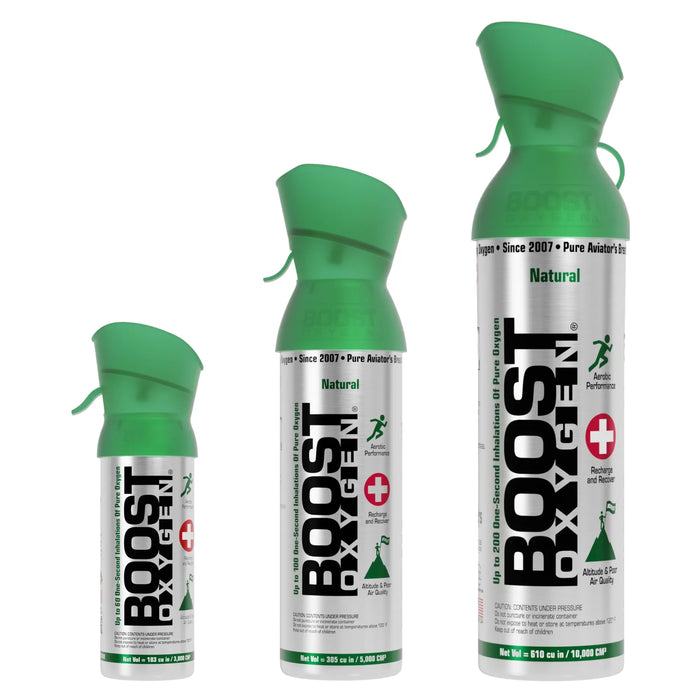 Boost Oxygen Supplemental Oxygen Canister | Respiratory Support for Altitude, Performance & Health - 3 Pack