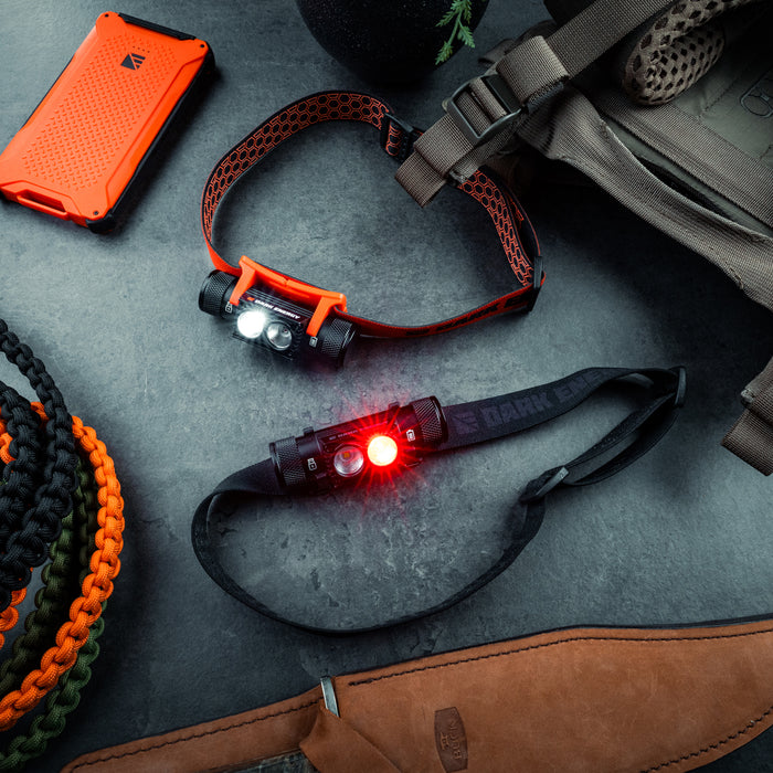 Dark Energy Oracle Rechargeable LED Headlamp with 4 Light Brightness Modes