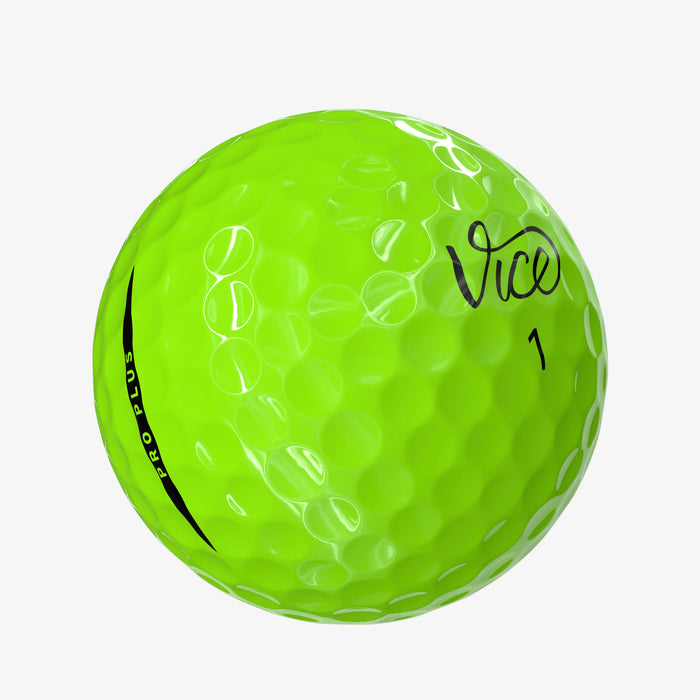 Vice Pro Plus Golf Balls | Optimized for Golfers with Higher Swing Speeds, 12 Pack