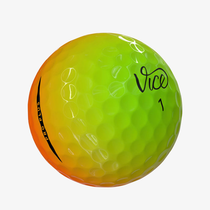 Vice Pro Plus Golf Balls | Optimized for Golfers with Higher Swing Speeds, 12 Pack