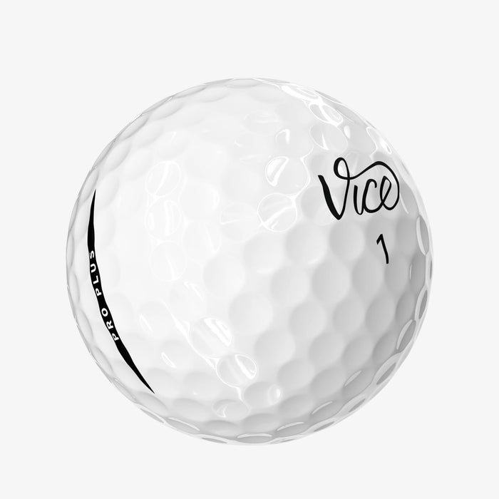 Vice Pro Plus Golf Balls | Optimized for Golfers with Higher Swing Speeds, 12 Pack