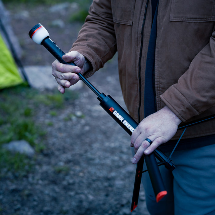 Dark Energy Sentinel Rechargeable Telescopic Light with Remote and Detachable Flashlight
