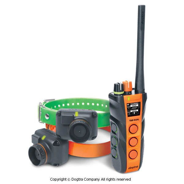 T&B Dual 2-Dog Training & Beeper Remote Dog Training E-Collar with Dual Dial