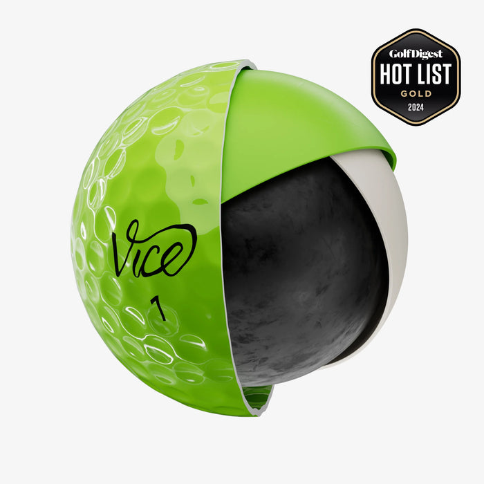 Vice Pro Plus Golf Balls | Optimized for Golfers with Higher Swing Speeds, 12 Pack