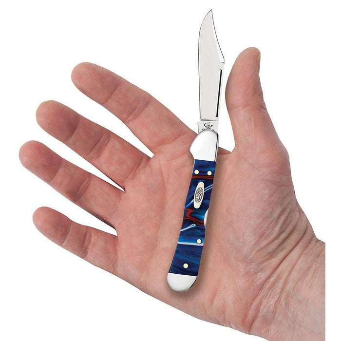 Patriotic Kirinite Mini CopperLock Folding Pocket Knife with Tru-Sharp Steel