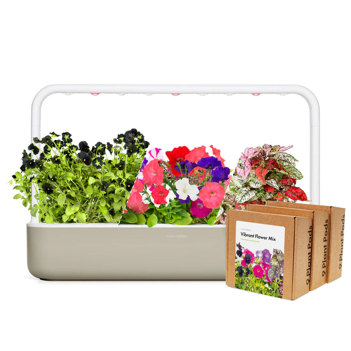 Smart Garden 9 with Vibrant Flower Kit with Grow Light and 36 Plant Pods