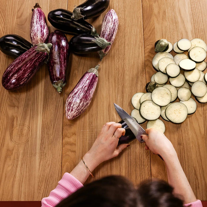 Classic Colors Series Eight Piece Knife Block Set with Stainless Steel Knives