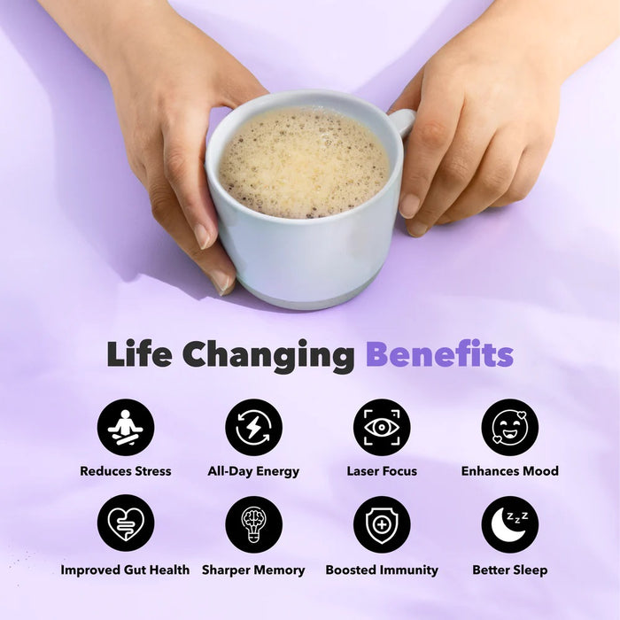 Mushroom Coffee+ with Nootropics and Collagen for Better Focus, Energy, and Digestion