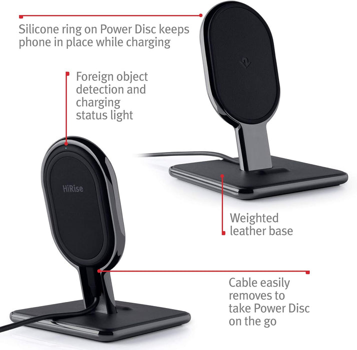 Twelve South HiRise Wireless Charging Port for Qi-Enabled Phones
