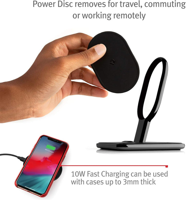 Twelve South HiRise Wireless Charging Port for Qi-Enabled Phones
