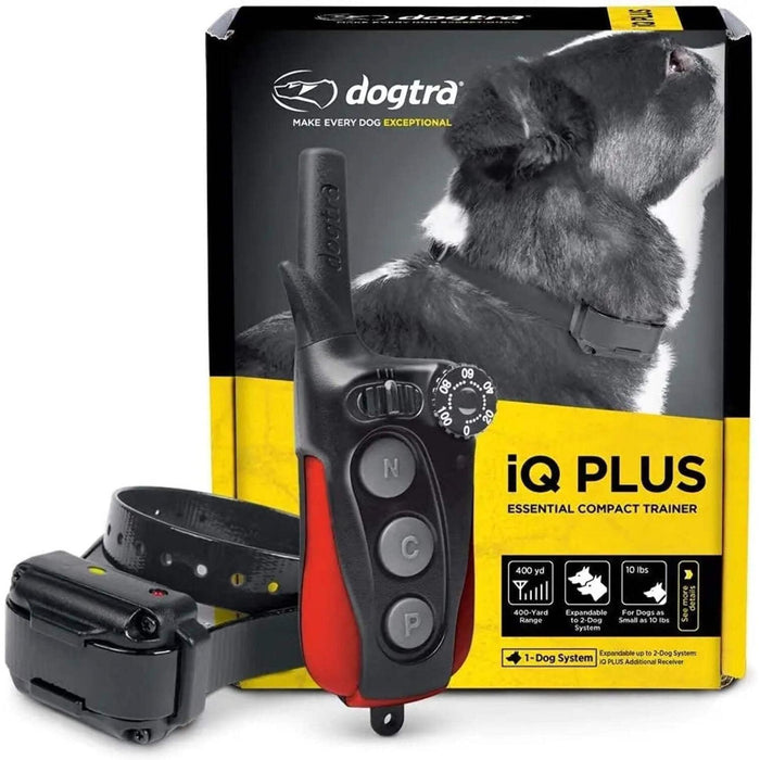 iQ Plus Remote Dog Training E-Collar with 400-Yard Range | Great for Small Dogs