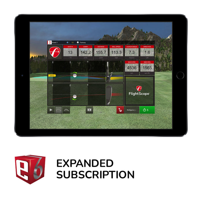 FlightScope TruGolf E6 Connect - Annual Expanded Subscription Plan