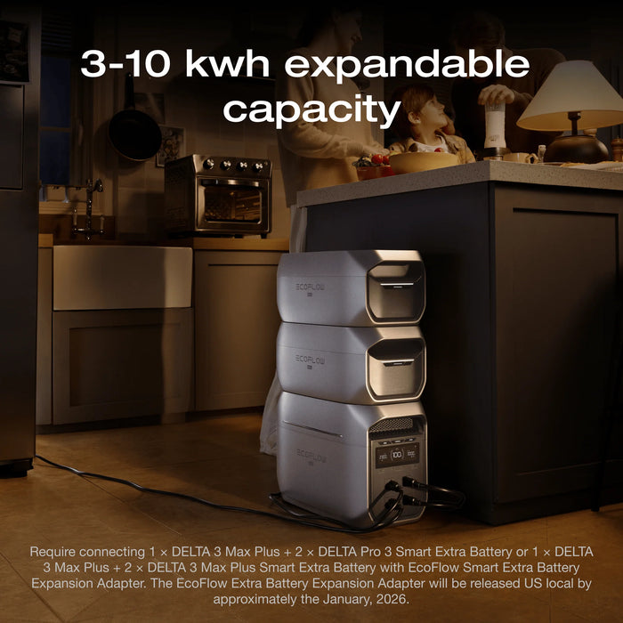 EcoFlow DELTA 3 Max Portable Power Station for Home Power Backups and More