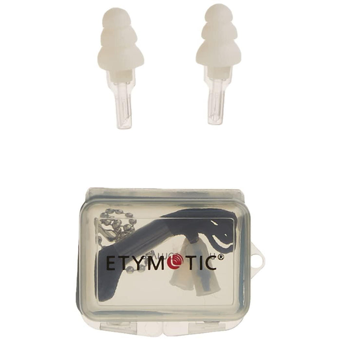 Etymotic Research - ER20 High-Fidelity Earplugs (Concerts, Musicians, Airplanes, Motorcycles, Sensitivity and Universal Hearing Protection) - Large, Clear Stem w/ White Tip