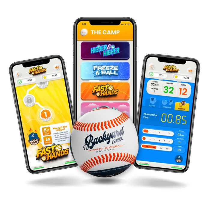 Backyard League Gaming Baseball for Kids | Real Baseball with Sensors and App