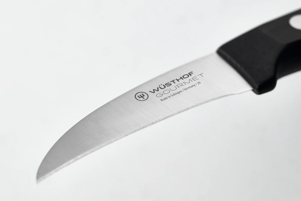 Gourmet 2.5" Stainless Steel Peeling Knife with Black Handle