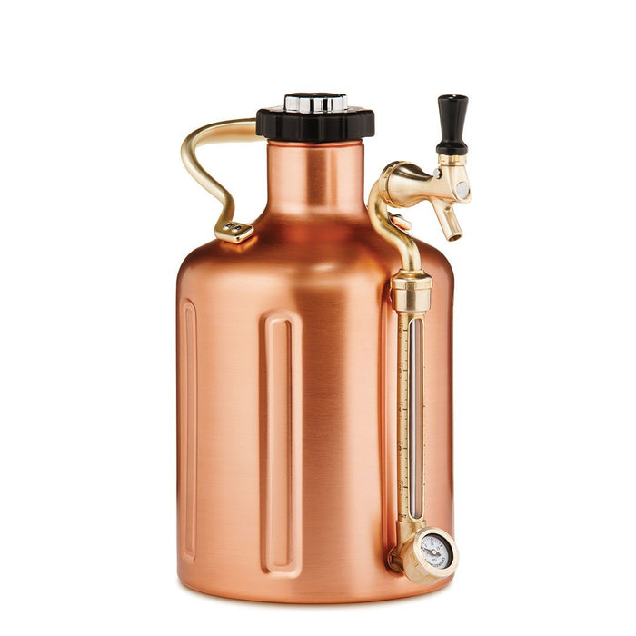 Growlerwerks - uKeg 128 Pressurized Growler for Craft Beer, Copper Plated