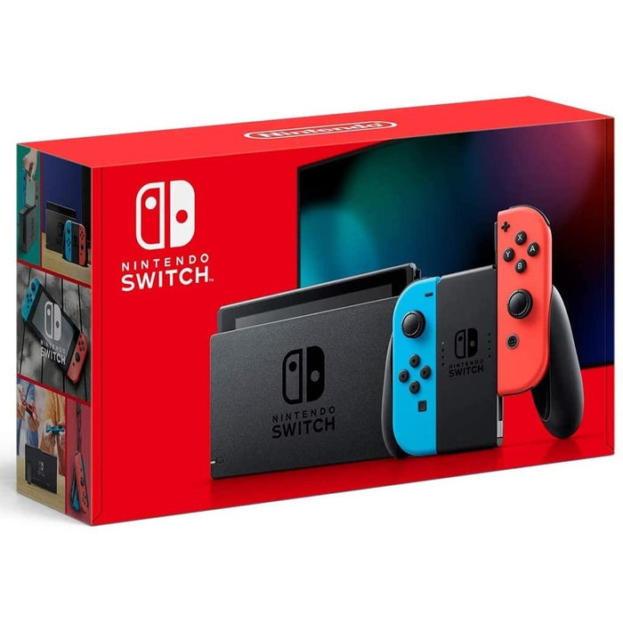 Nintendo -  Switch with Neon Blue and Neon Red Joyâ€‘Con