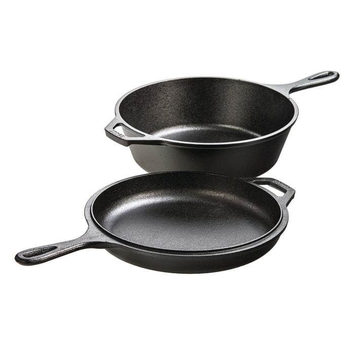 Lodge - 3.2 Quart Cast Iron Combo Cooker