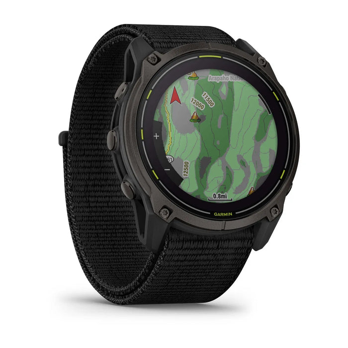 Enduro 3 51MM Ultraperformance GPS Smartwatch with Built-in LED Light and Solar Charging