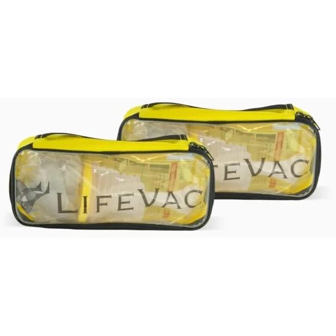 LifeVac - Yellow Travel Kit, Suction First Aid Kit Choking Airway Rescue Device, 2 Pack