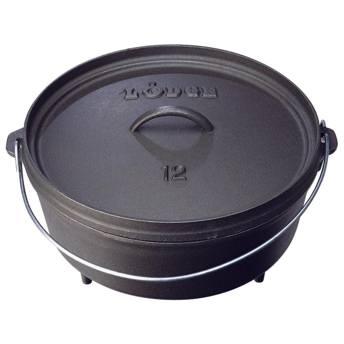 Lodge - 12 Inch / 6 Quart Cast Iron Camp Dutch Oven