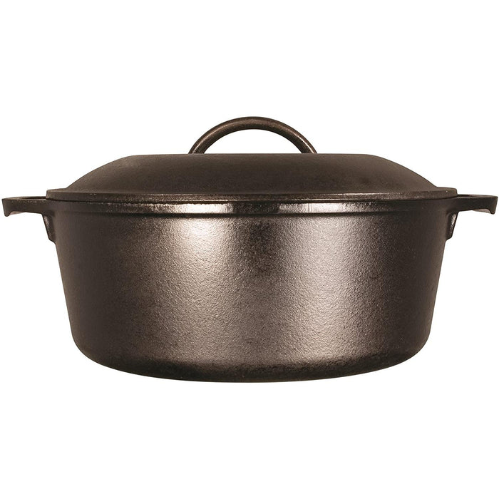 Lodge - 7 Quart Pre-Seasoned Cast Iron Dutch Oven