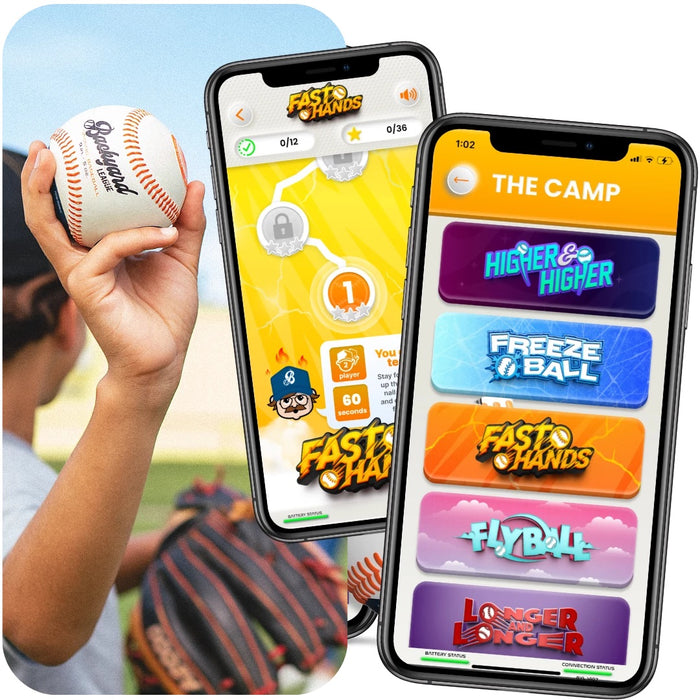 Backyard League Gaming Baseball for Kids | Real Baseball with Sensors and App