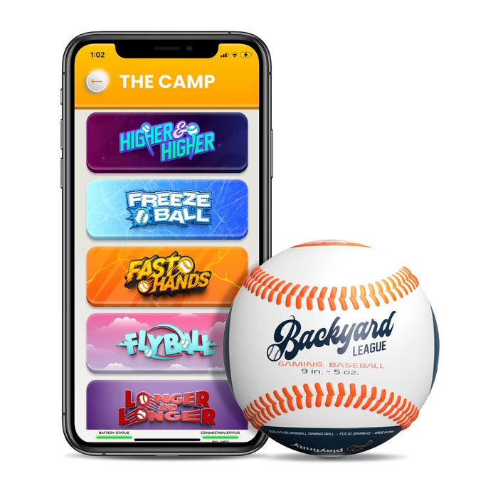 Backyard League Gaming Baseball for Kids | Real Baseball with Sensors and App