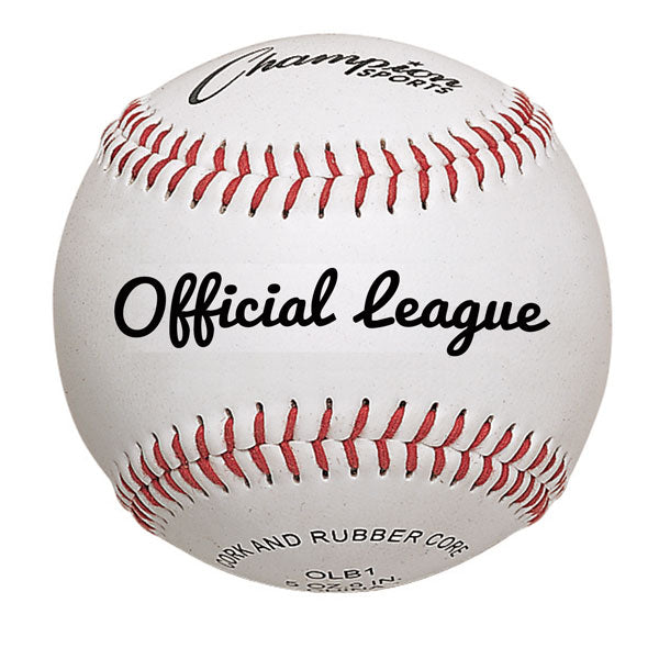 Official League Baseball with Raised Seams for Better Grip and Durable Leather