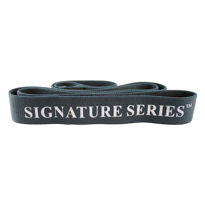 Signature Series 6.5â€™ Fitness Stretching Pull Up Assist Training Fabric Resistance Band â€“ Dark Grey