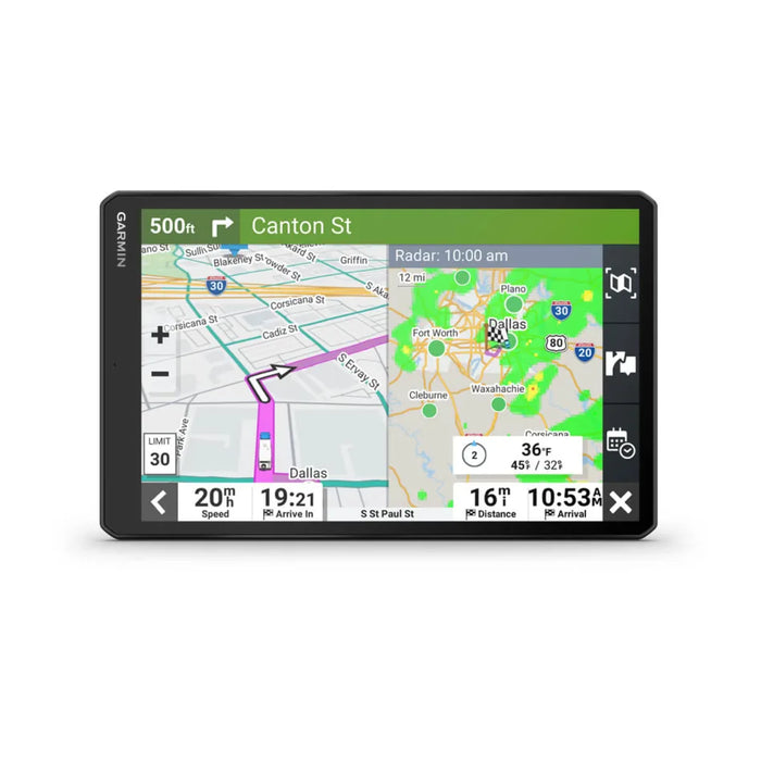 RV 1095 GPS Navigator with 10" Easy to Read Display and Custom RV Routing