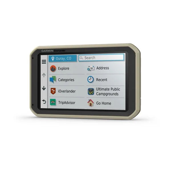 Overlander 7" Rugged Multipurpose Off-Grid Navigator with Color Touchscreen