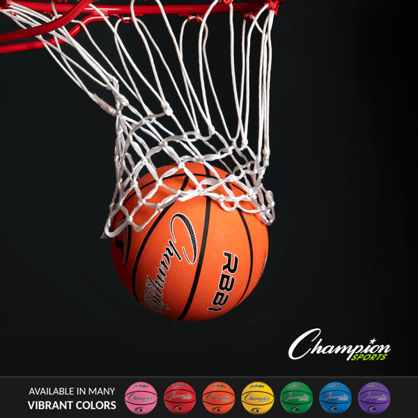 Pro Size 7 Rubber Basketball with Superior Air Retention and Multiple Colors