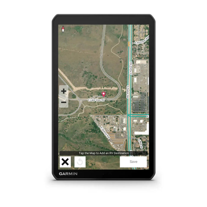 RV 895 GPS Navigator with 8" Easy to Read Display and Birdeye Satellite Imagery