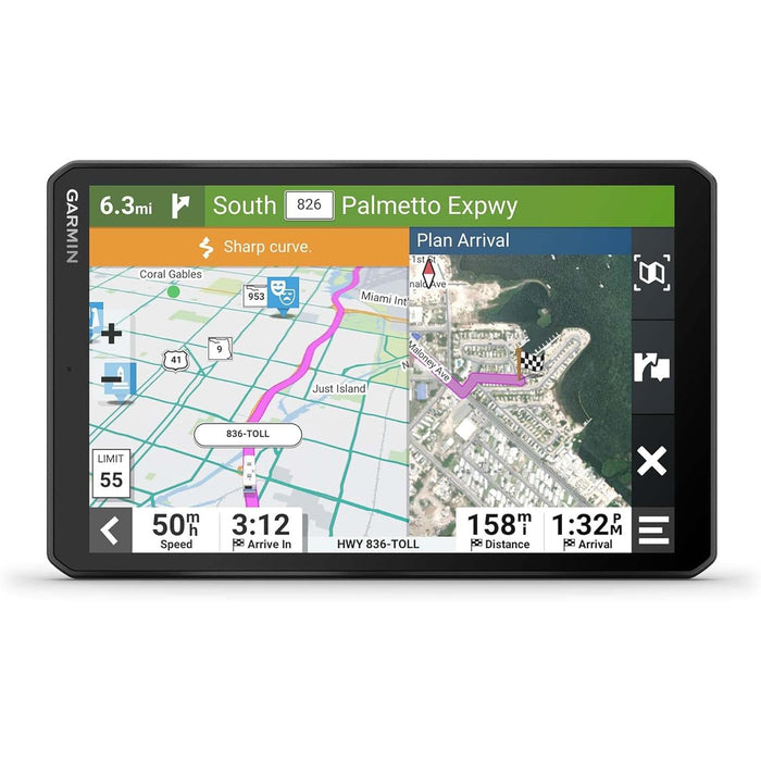 RV 895 GPS Navigator with 8" Easy to Read Display and Birdeye Satellite Imagery