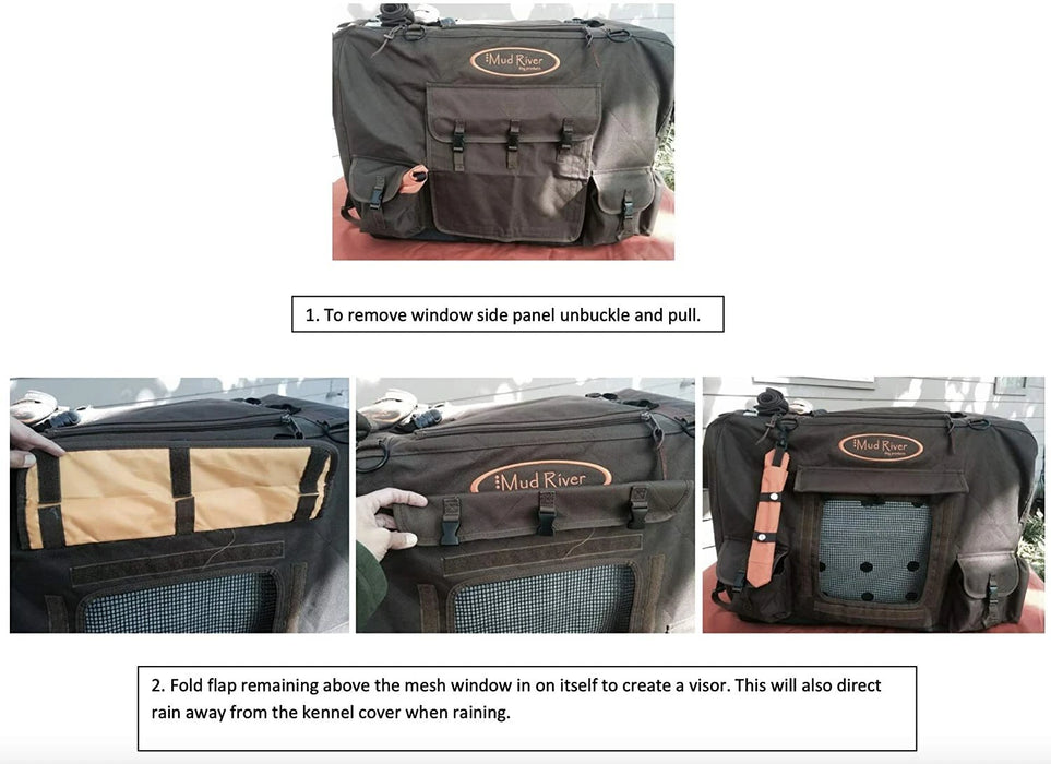 Mud River Dixie Insulated Utility Kennel Cover For Dakota 283 Crates, Brown