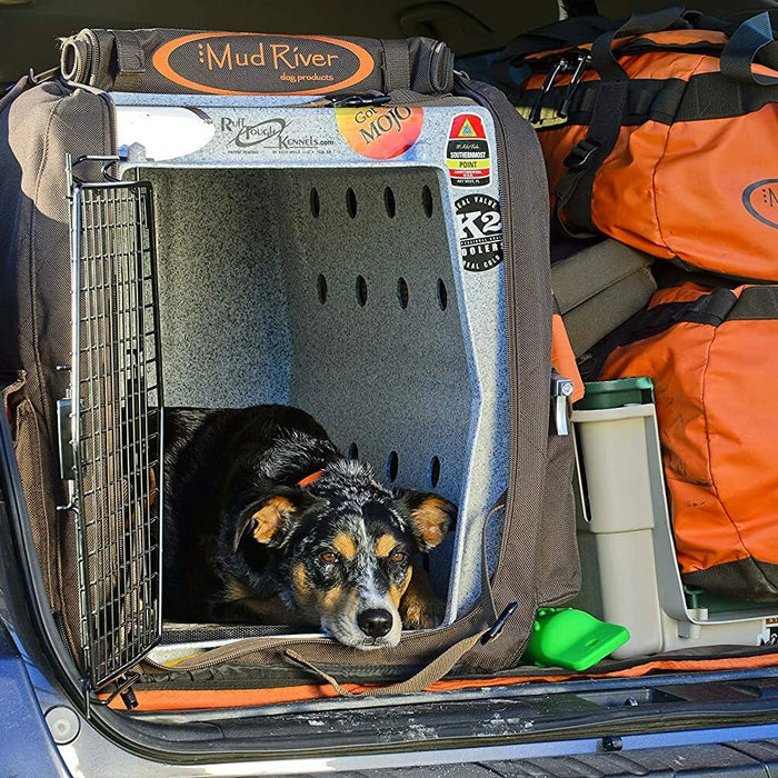 Mud River Dixie Insulated Utility Kennel Cover For Dakota 283 Crates, Brown