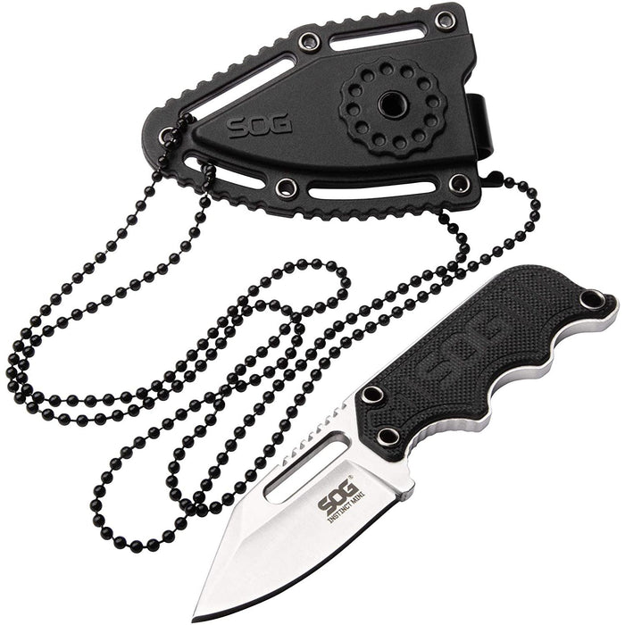 Instinct Mini Small Fixed Blade Knife with 1.9" Full Tang Blade and Sheath