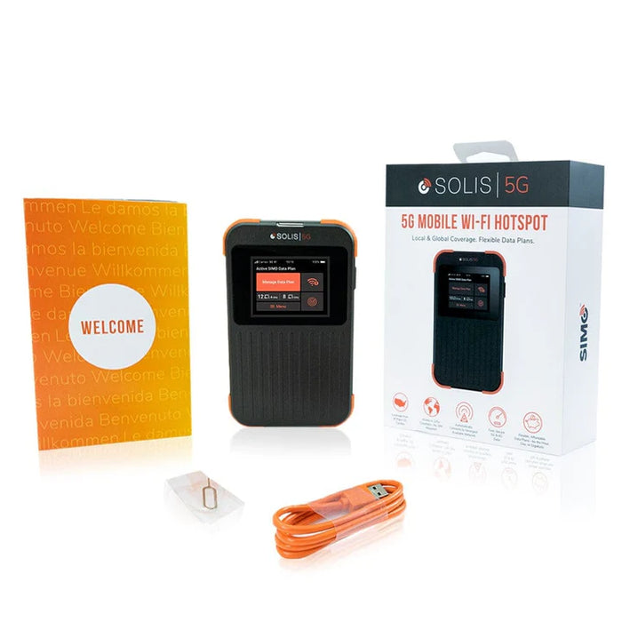 SIMO Solis 5G Wi-Fi Mobile Hotspot for Travel, Local, and International Coverage Router