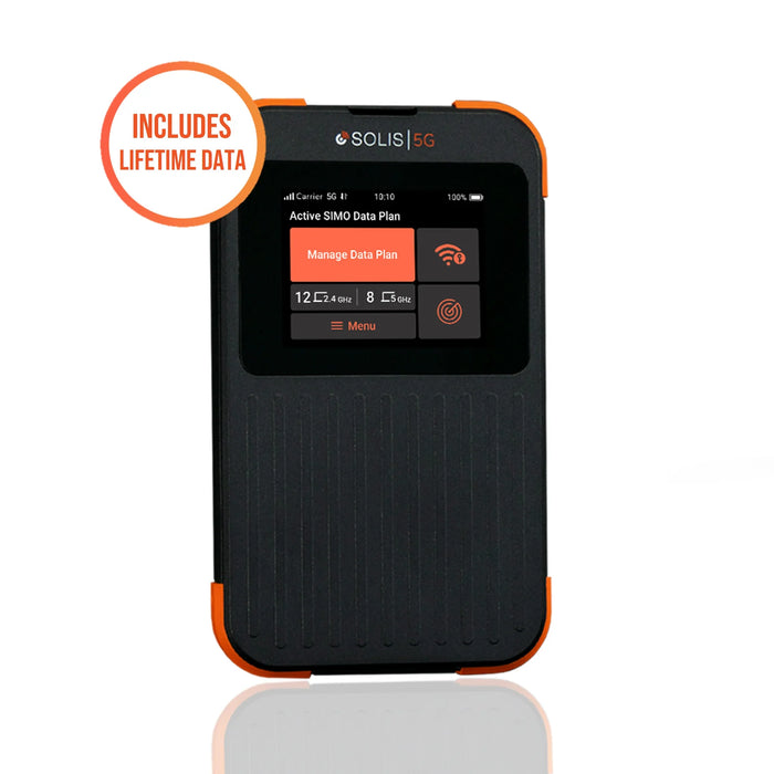 SIMO Solis 5G Wi-Fi Mobile Hotspot for Travel, Local, and International Coverage Router
