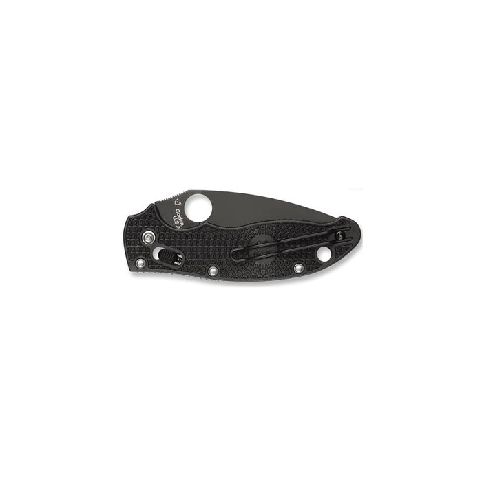 Spyderco Manix 2 Lightweight Folding Knife with 3.37" Black CTS BD1N Blade, Black
