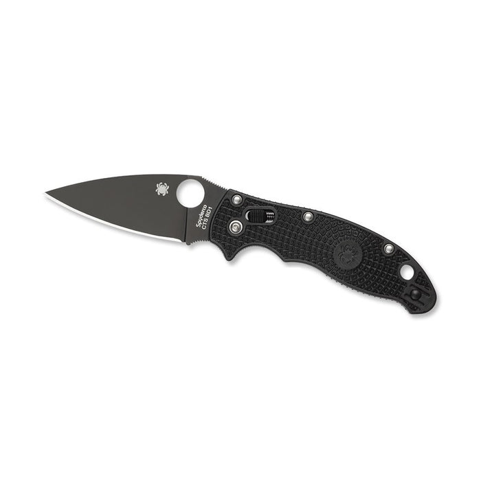 Spyderco Manix 2 Lightweight Folding Knife with 3.37" Black CTS BD1N Blade, Black