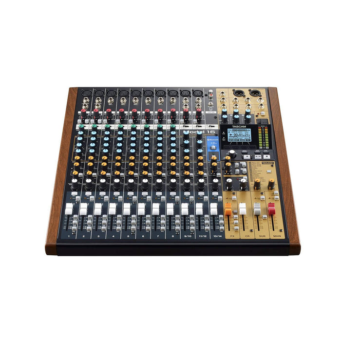 Tascam - Model 16 All-In-One 16-track Mixing and Recording Studio, Analog Mixer, Digital Recorder, USB Audio Interface