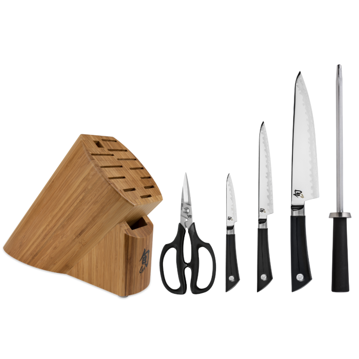 Shun Cutlery Sora 6 Pc Basic Knife Block Set